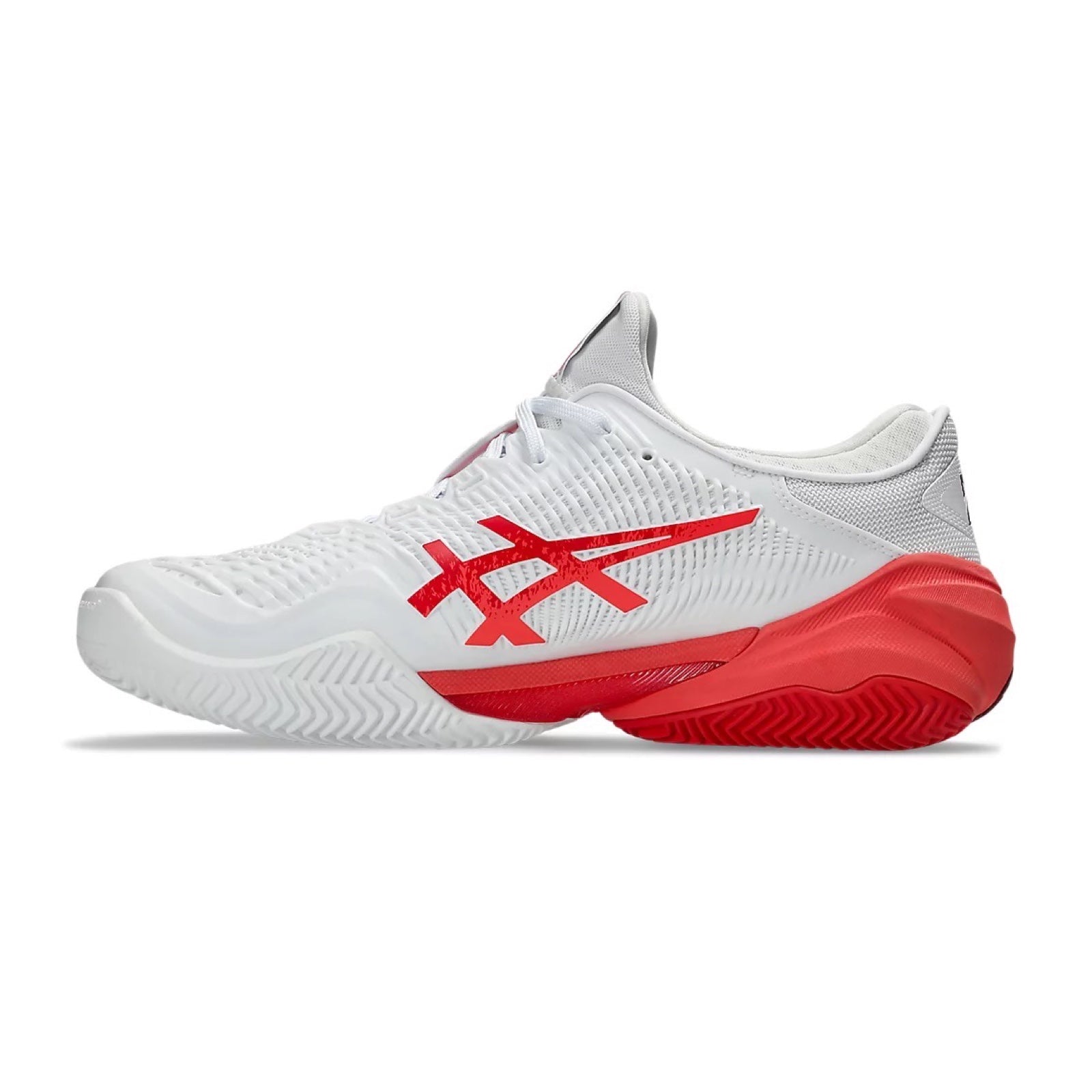 Asics Court FF 3 Novak Clay (White/Electric Red) – KK TENNIS