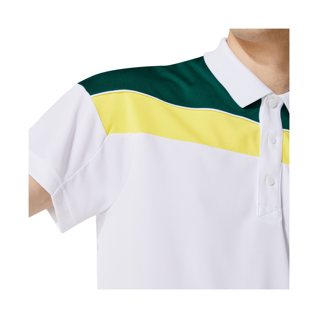 Lacoste Sport Thermo-Regulating Piqué Polo Shirt White/Green