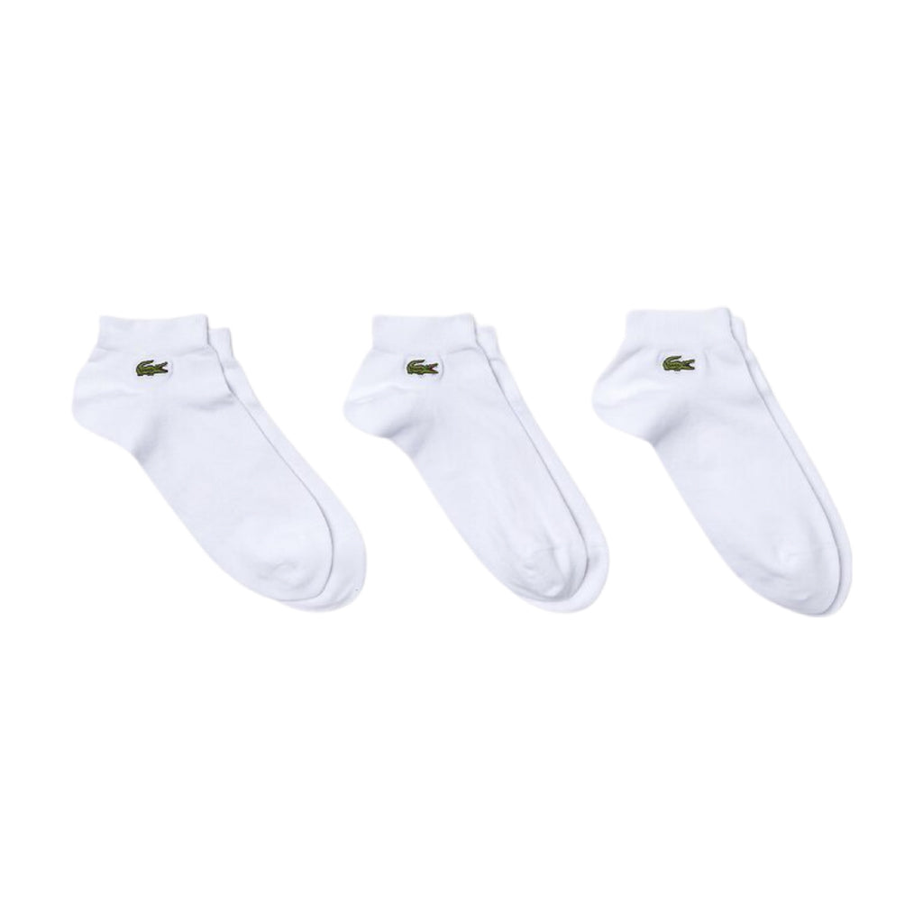 Lacoste Sport Low Cut Socks White 3-Pack